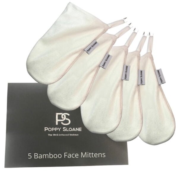 set of 5 face mittens